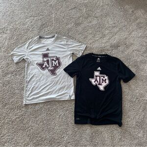 BUNDLE of Texas A&M Aggies Boys’ Youth T-Shirts - Adidas Climalite